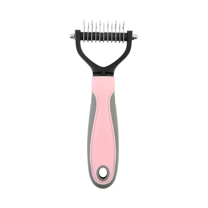 Double Sided Stainless Steel Pet Grooming Brush Dog Cat Hair Remover Comb Tangle Removal Pet Supplies by Furtastic Pet Essentials