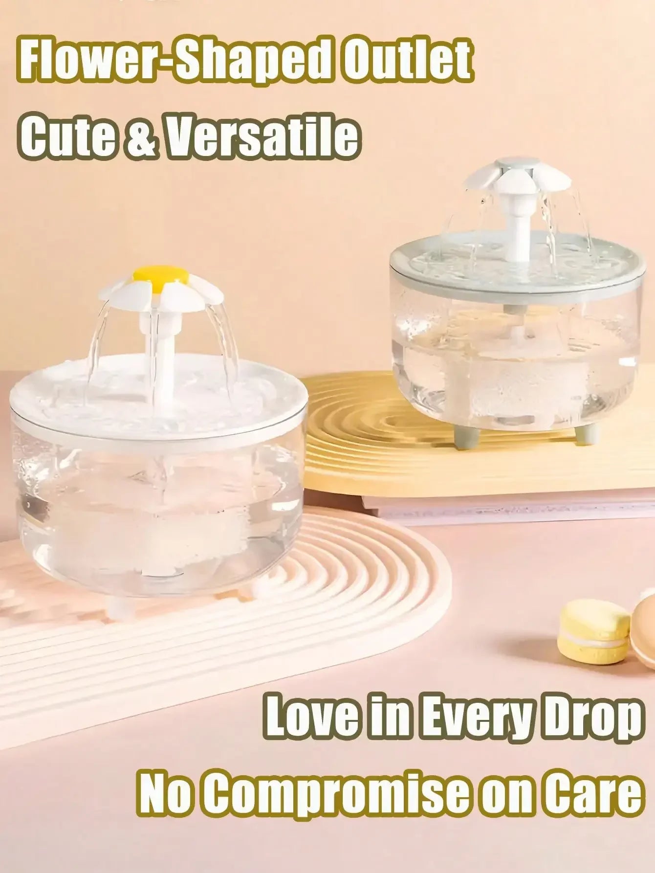 AEHOME Cat Water Fountain Automatic Pet Water Dispenser With Filter