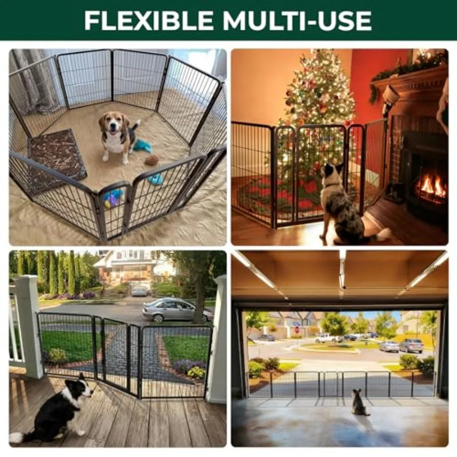 MDNG Dog Gate Indoor Use Adjustable Two In One Gate