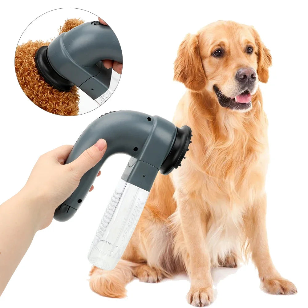 Vacuum Fur Cleaner Cat Dog Deshedding Clipper Suction Device Pet Grooming