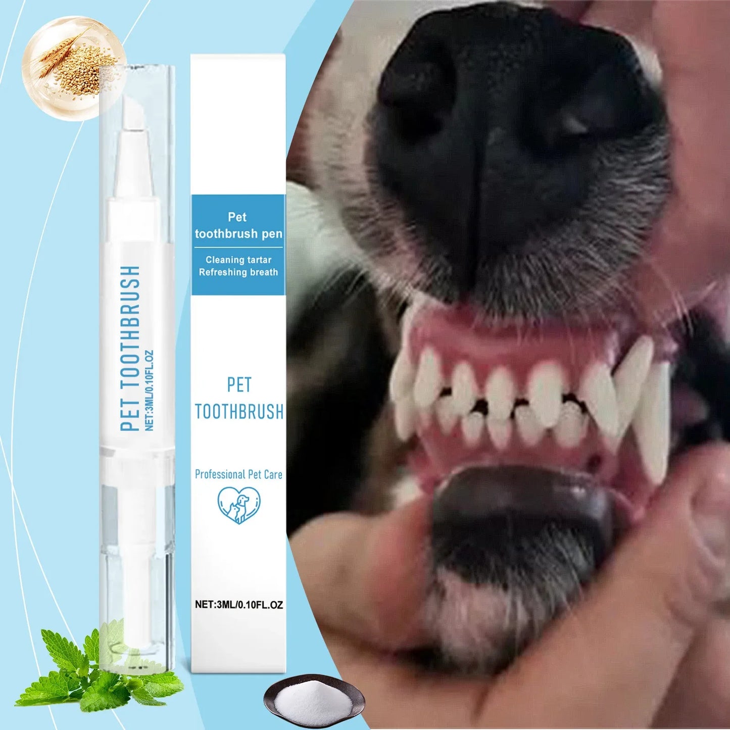 Pet Toothbrush Pen Teeth Cleaning Tool For Dogs And Cats Fresh Breath
