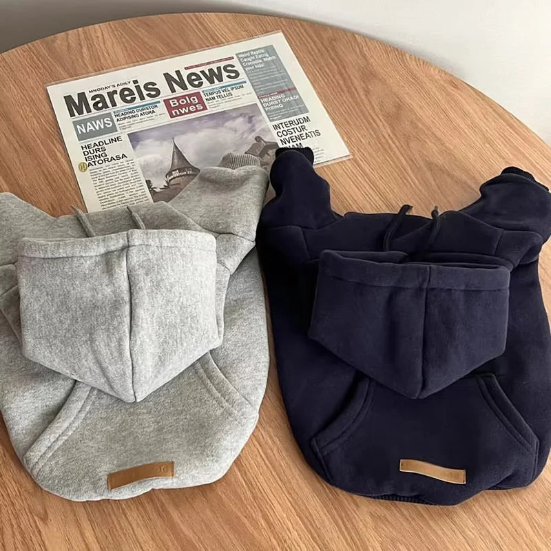 Warm Fleece Dog Hoodie For Pets Cozy Puppy Costume