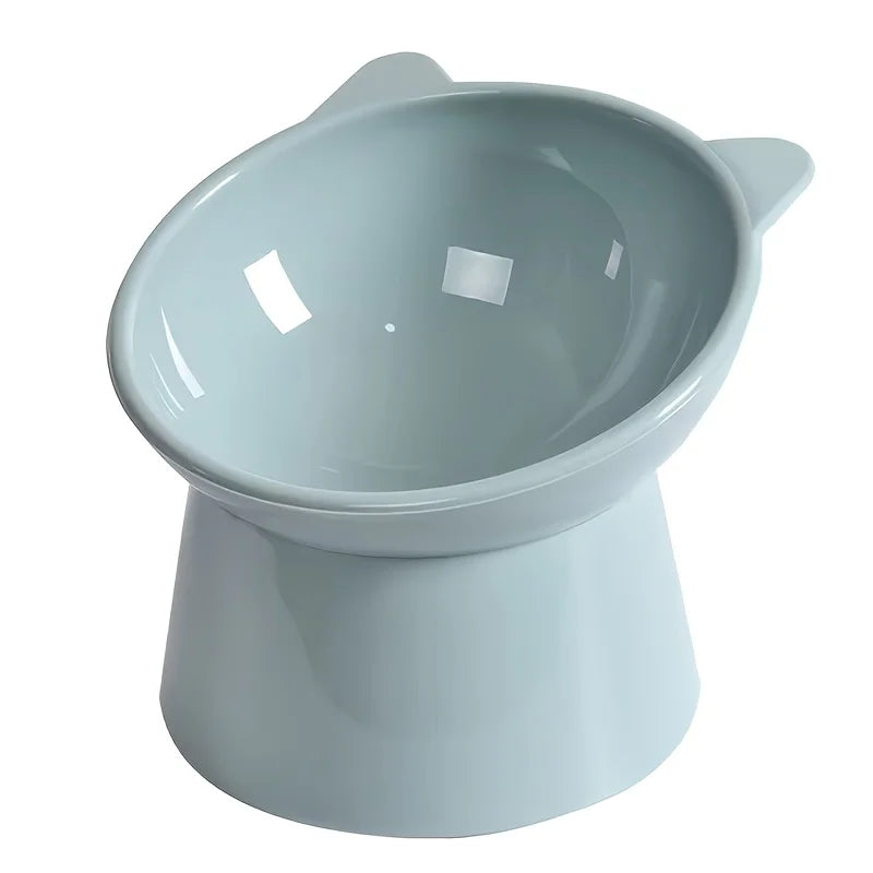AEHOME Tilted Cat Bowl Ergonomic Raised Non Slip Anti Vomit