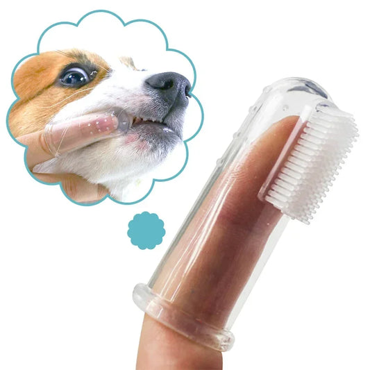 DUTRIEUX Finger Toothbrush For Dogs And Cats Silica Gel