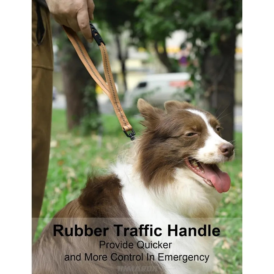 High-Concerned Heavy Duty Dog Leash with Shock Absorbing No Pull