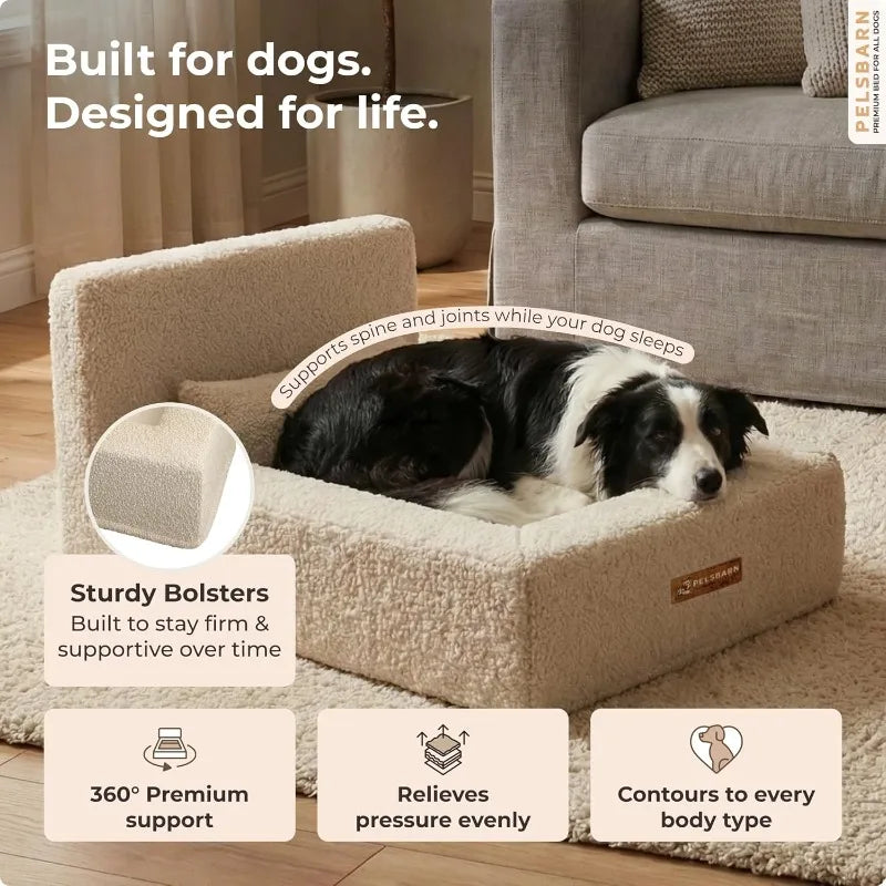 YTYIN Real Orthopedic Dog Bed With High Density Memory Foam