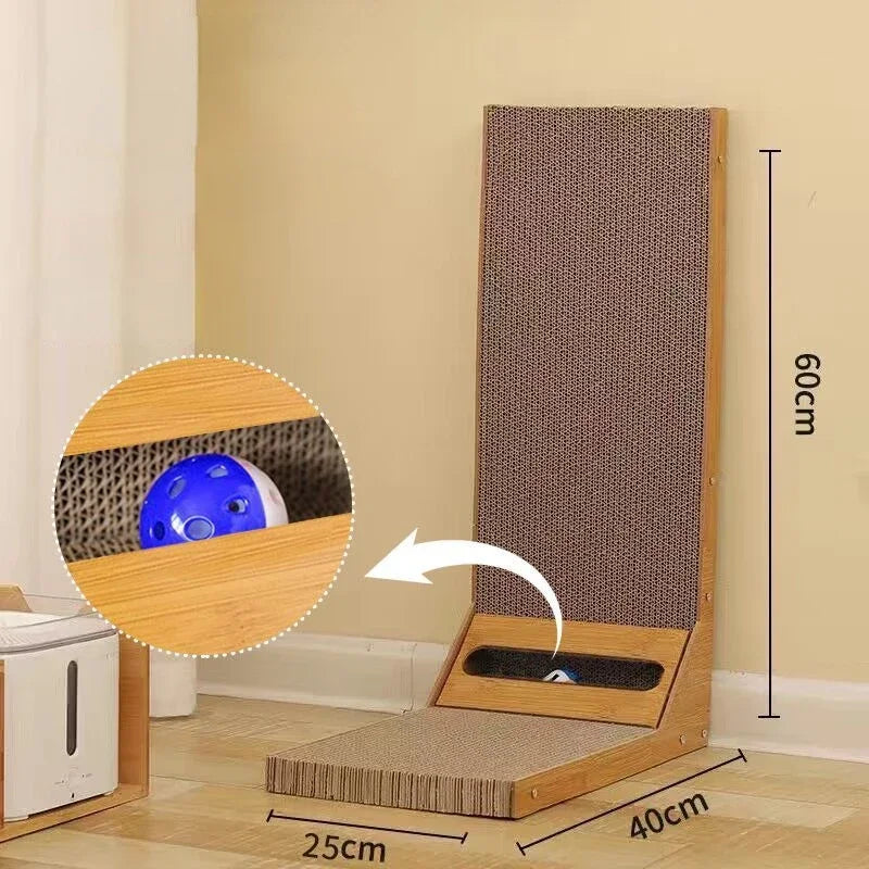 NONECN Cat Scratcher Detachable Wooden Scratching Post For Cats