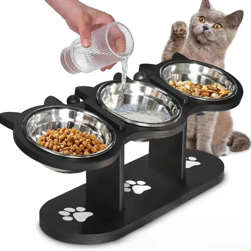 YOWEI Elevated Cat Bowls With Non Slip Base