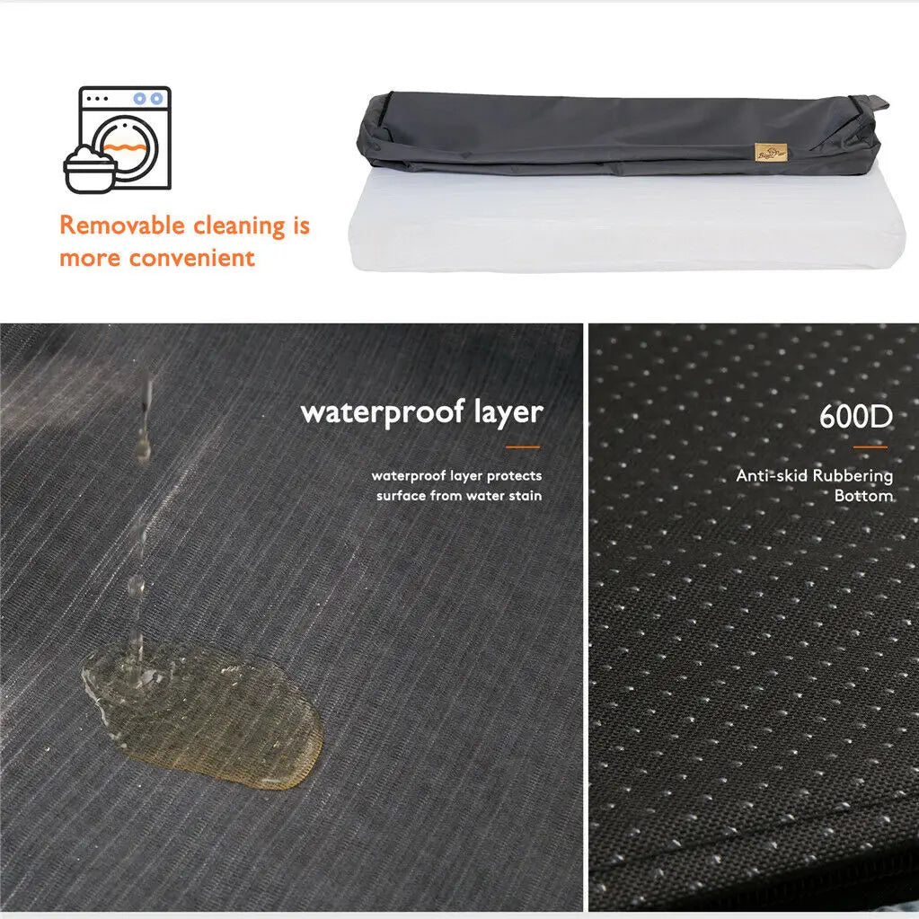 Orthopedic Memory Foam Base Dog Bed With Waterproof Washable Cover