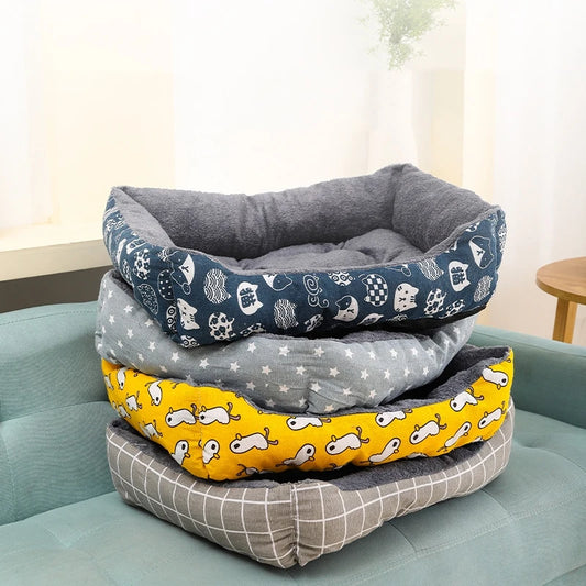 Winter Pet Bed Mat For Dogs Warm Plush Sofa Nest Bedding