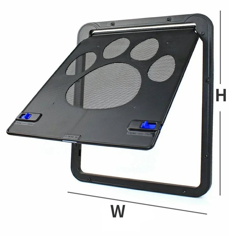 NONEDog Magnetic Pet Door Lockable Screen for Cats and Dogs