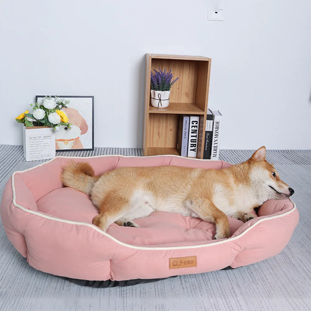 NONECN Corduroy Pet Sofa Sleeping Bed For Dogs And Cats