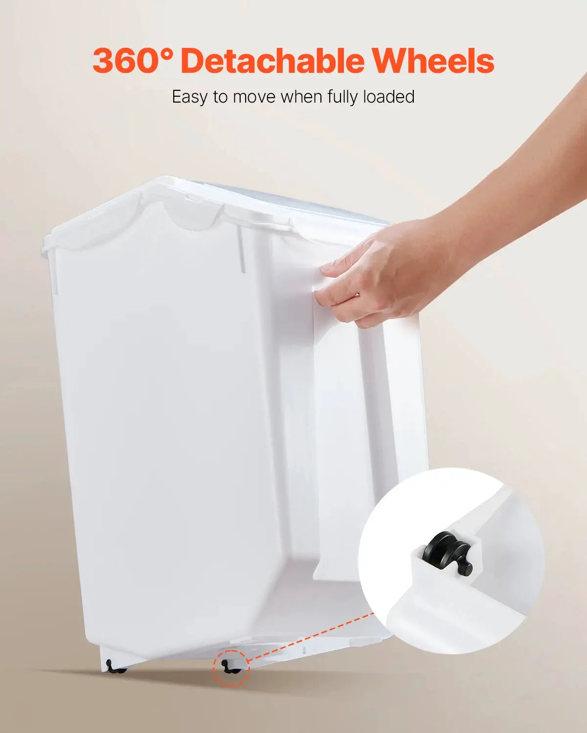 VEVOR 4pcs Rice Storage Container Large Dog Food Dispenser Bin, Kitchen Ingredient Grain Cereal Bin Pet food Containers by Furtastic Pet Essentials