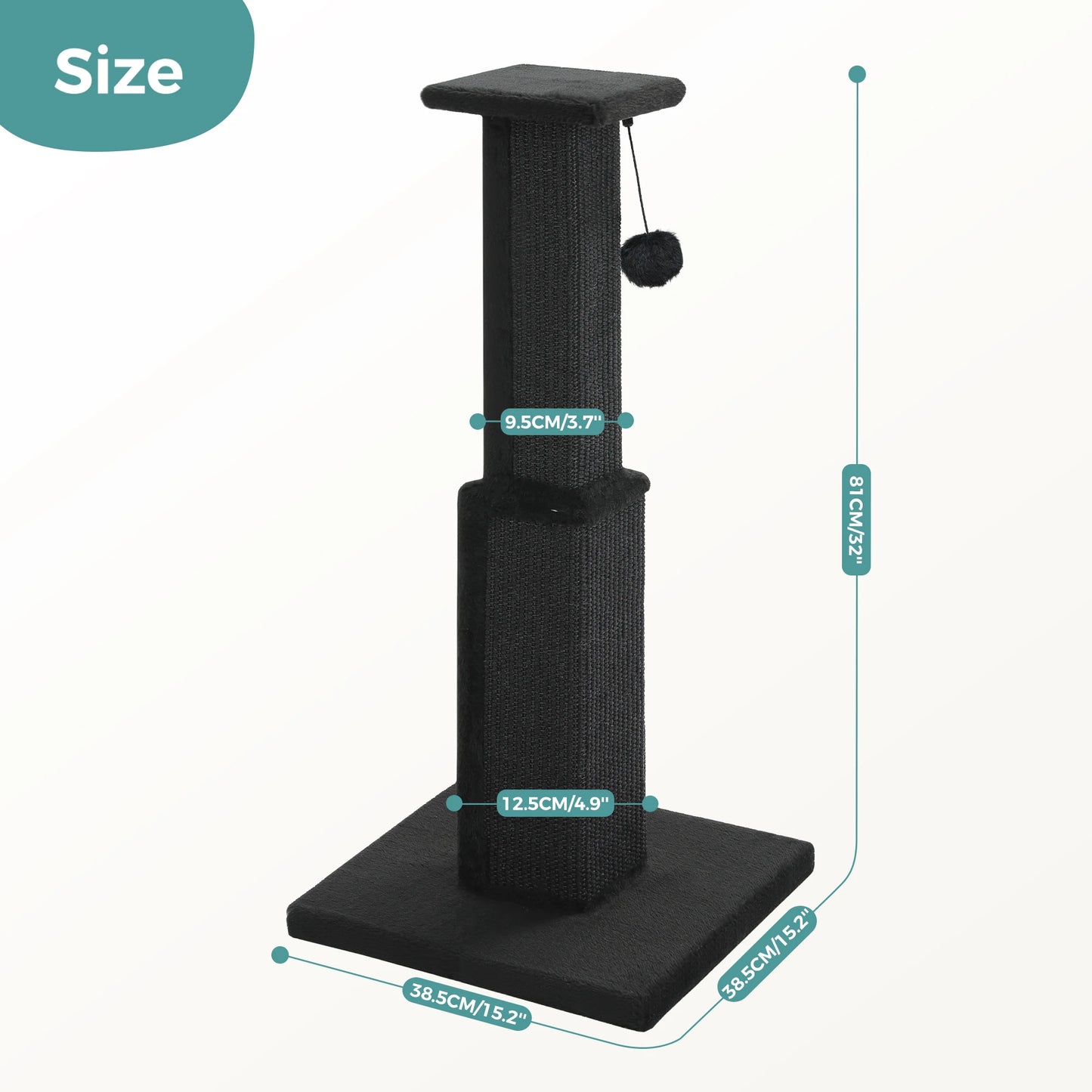 PAWZ Road Cat Scratching Post Indoor Tall Scratching Toy
