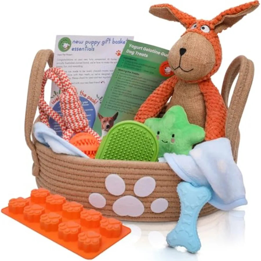 Puppy Starter Kit With Chew Toys And Training Essentials