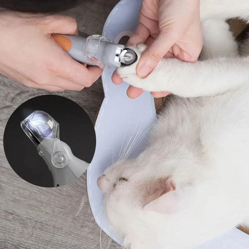 LED Light Pet Nail Clipper With Amplification For Pets
