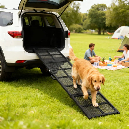 Dog Car Ramp Folding Portable Pet Ramp For Vehicle Access