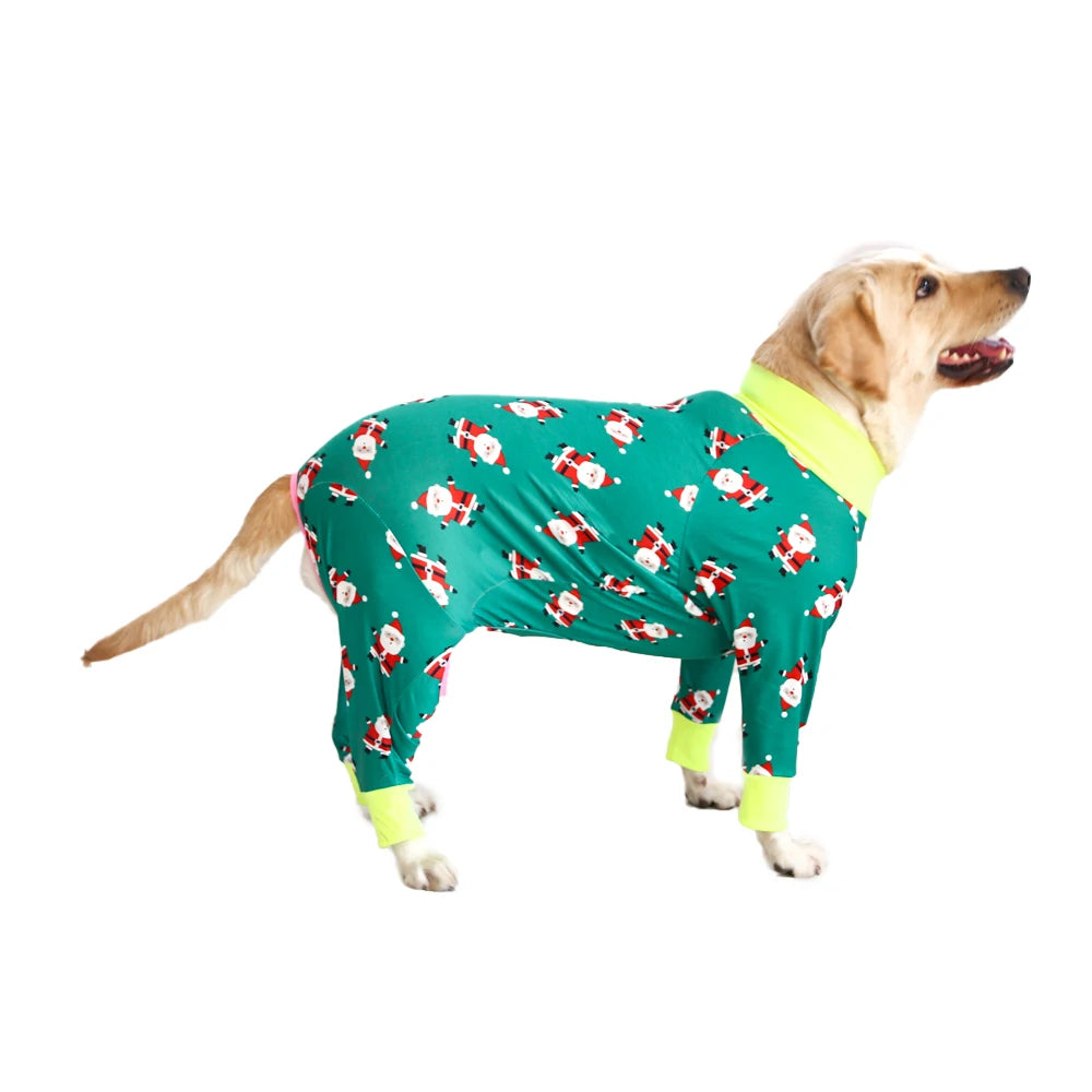 Guangdong Dog Pajama Santa Claus Onesie Soft Stretchable