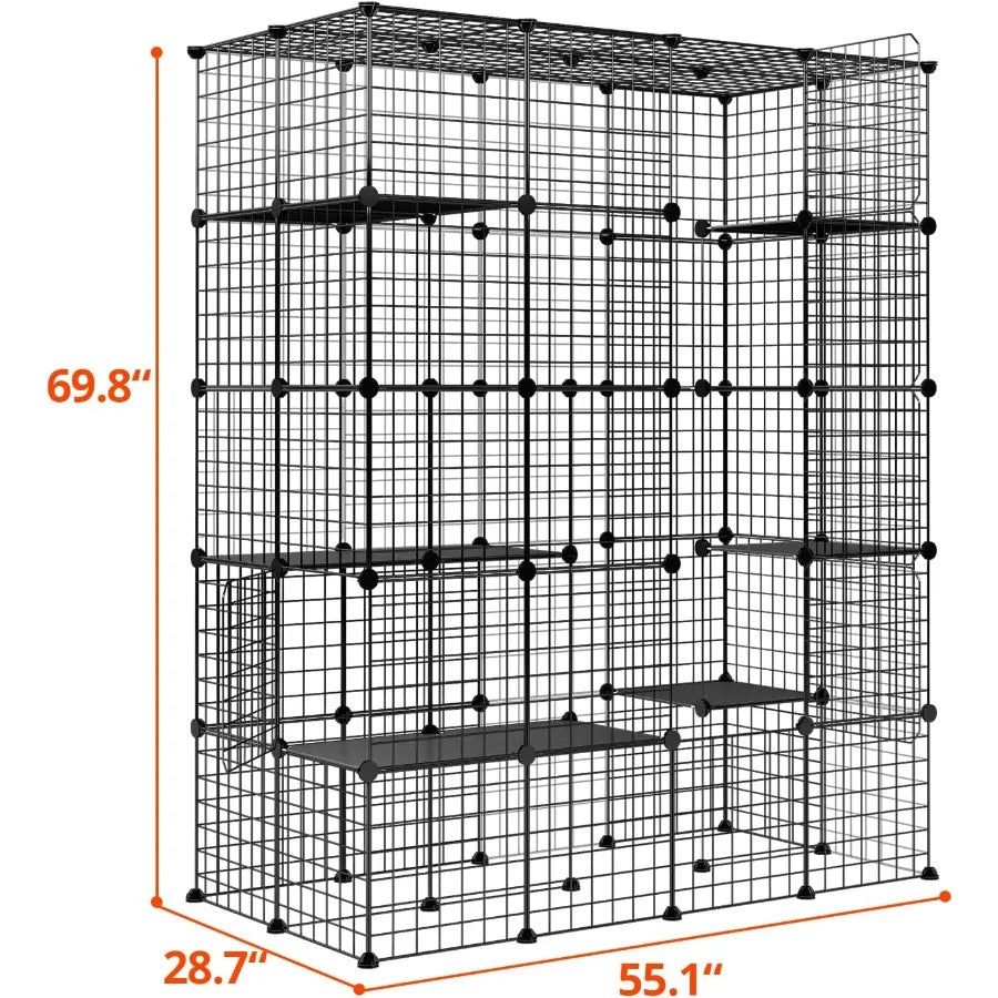 Closure Outdoor Catio Enclosure Cat House For 16 Cats
