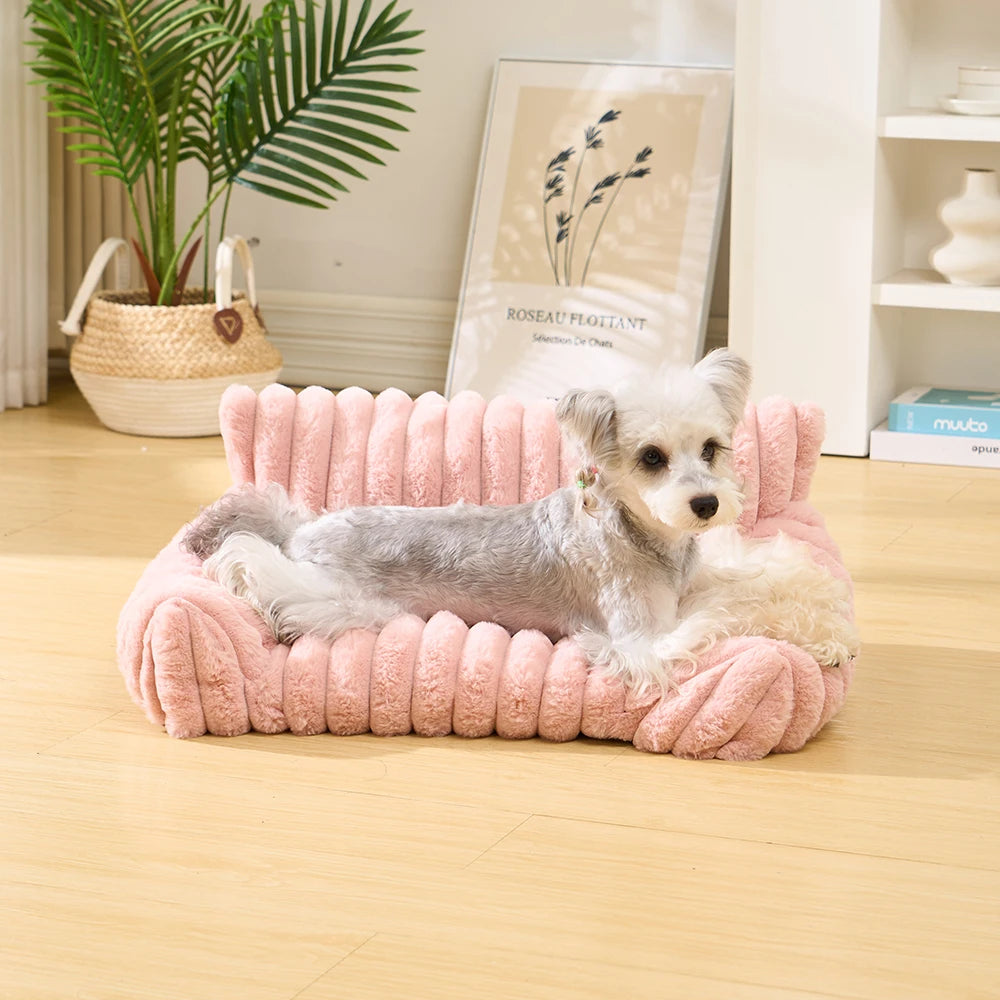 Piang Gouer Winter Warm Cat Dog Bed Cozy Plush Nest