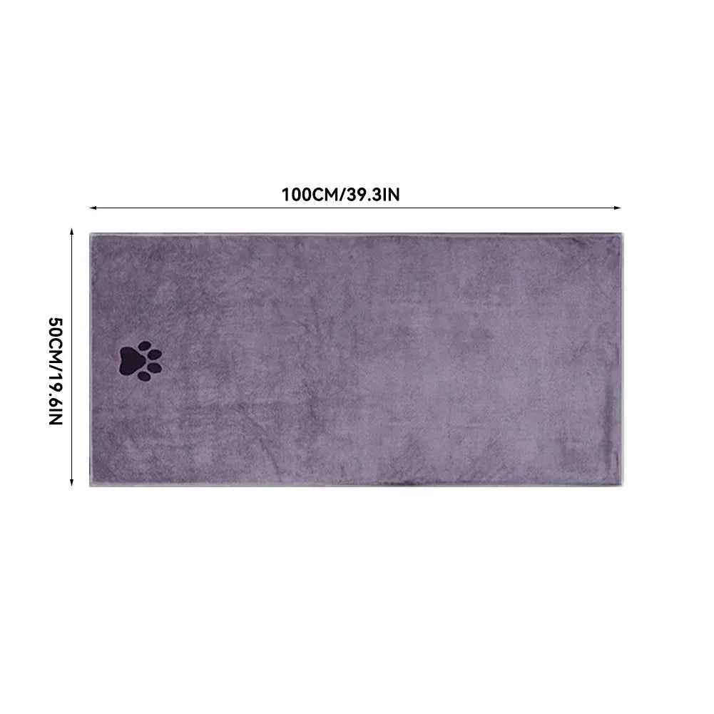 Microfiber Pet Bath Towel Super Absorbent For Dogs Cats