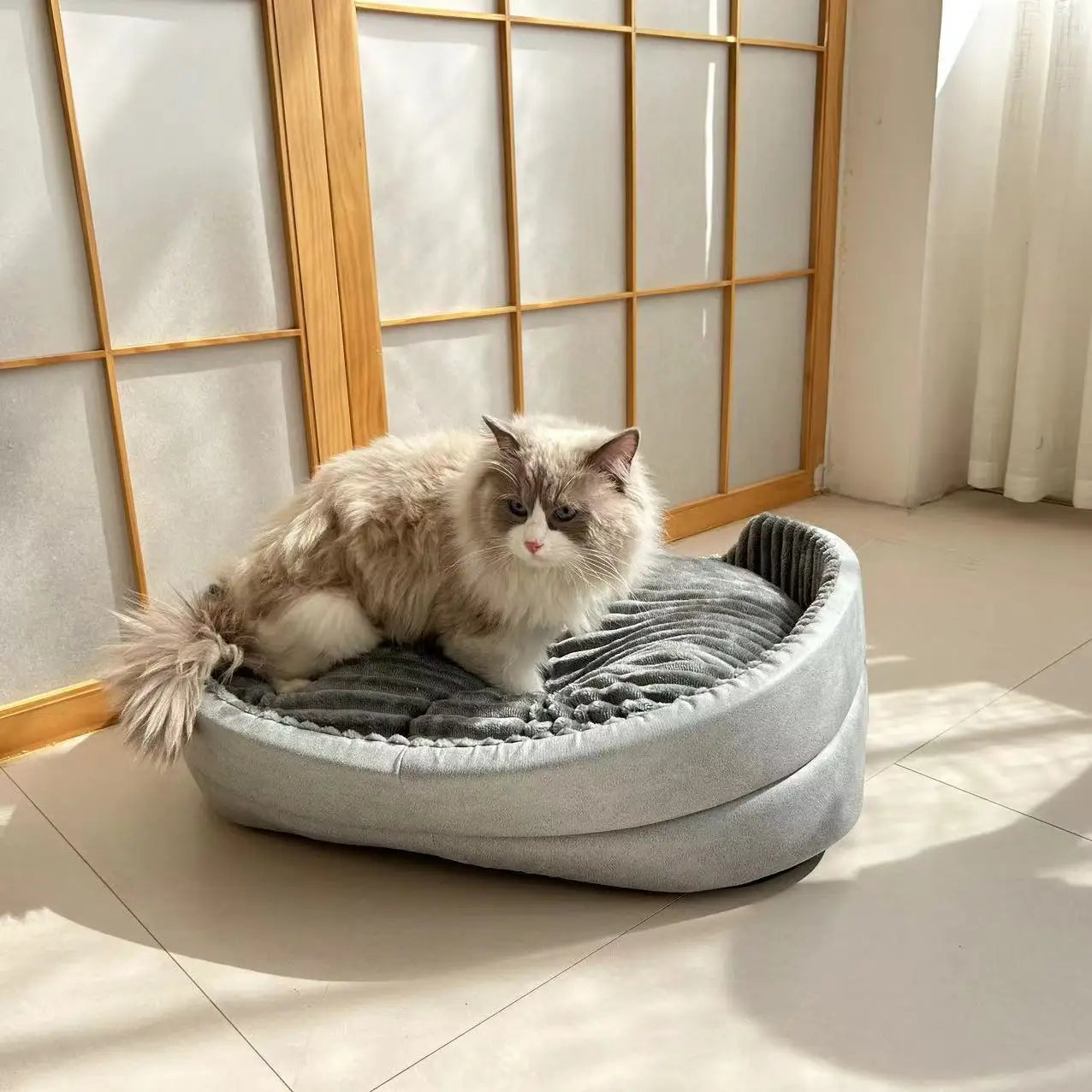 NONECN Universal All Season Pet Nest Bed Washable 3D Cushion