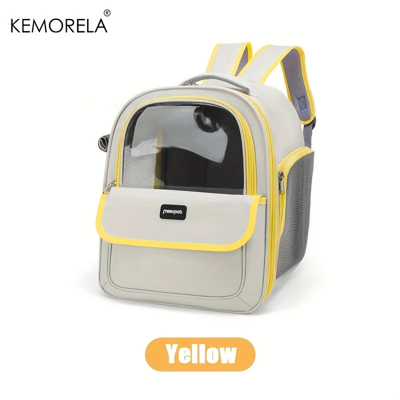 KEMORELAB Breathable Mesh Pet Carrier Backpack for Dogs and Cats