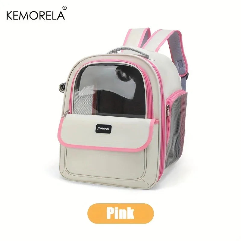 KEMORELAB Breathable Mesh Pet Carrier Backpack for Dogs and Cats