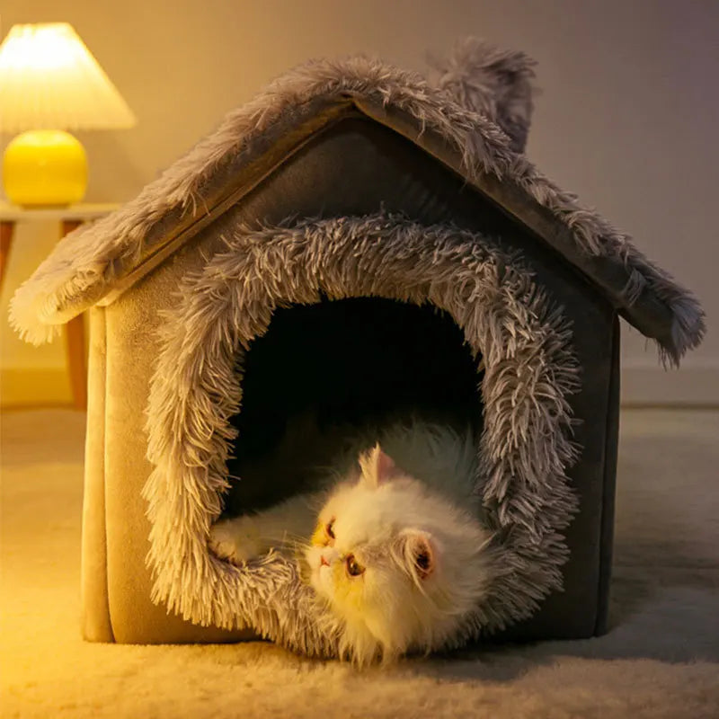 Indoor Soft Dog Bed Cave Kennel For Small Dogs Cozy