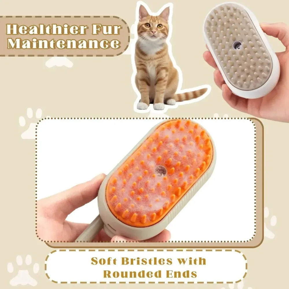 NOVELTY MOON 3 In 1 Electric Pet Grooming Brush Pro