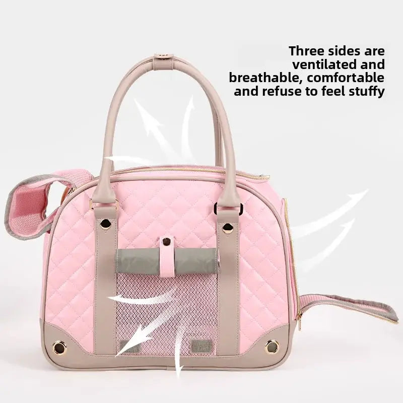Leather Dog Carrier Backpack Breathable Pet Carrier by Furtastic Pet Essentials