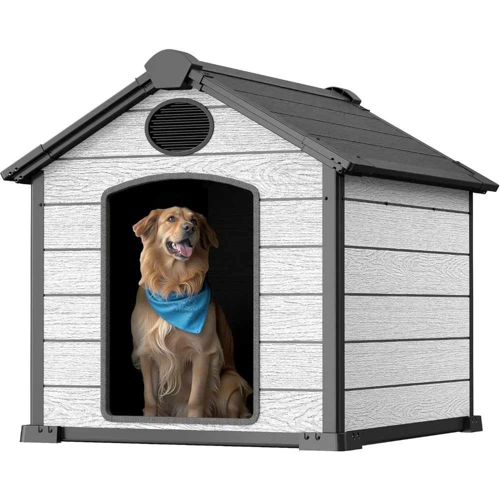 Insulated Igloo Dog House For Large Dogs With Elevated Floor