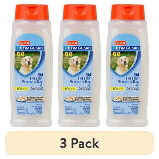 XMSJ UltraGuard Flea Tick Oatmeal Shampoo For Dogs