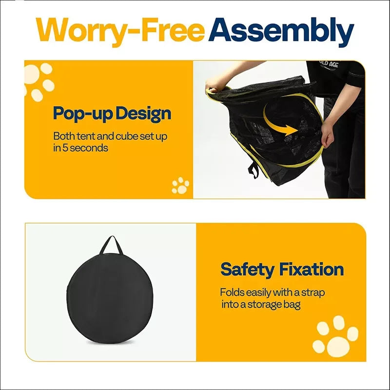 Closure Outdoor Cat Enclosure 2in1 Portable Catio With Tent