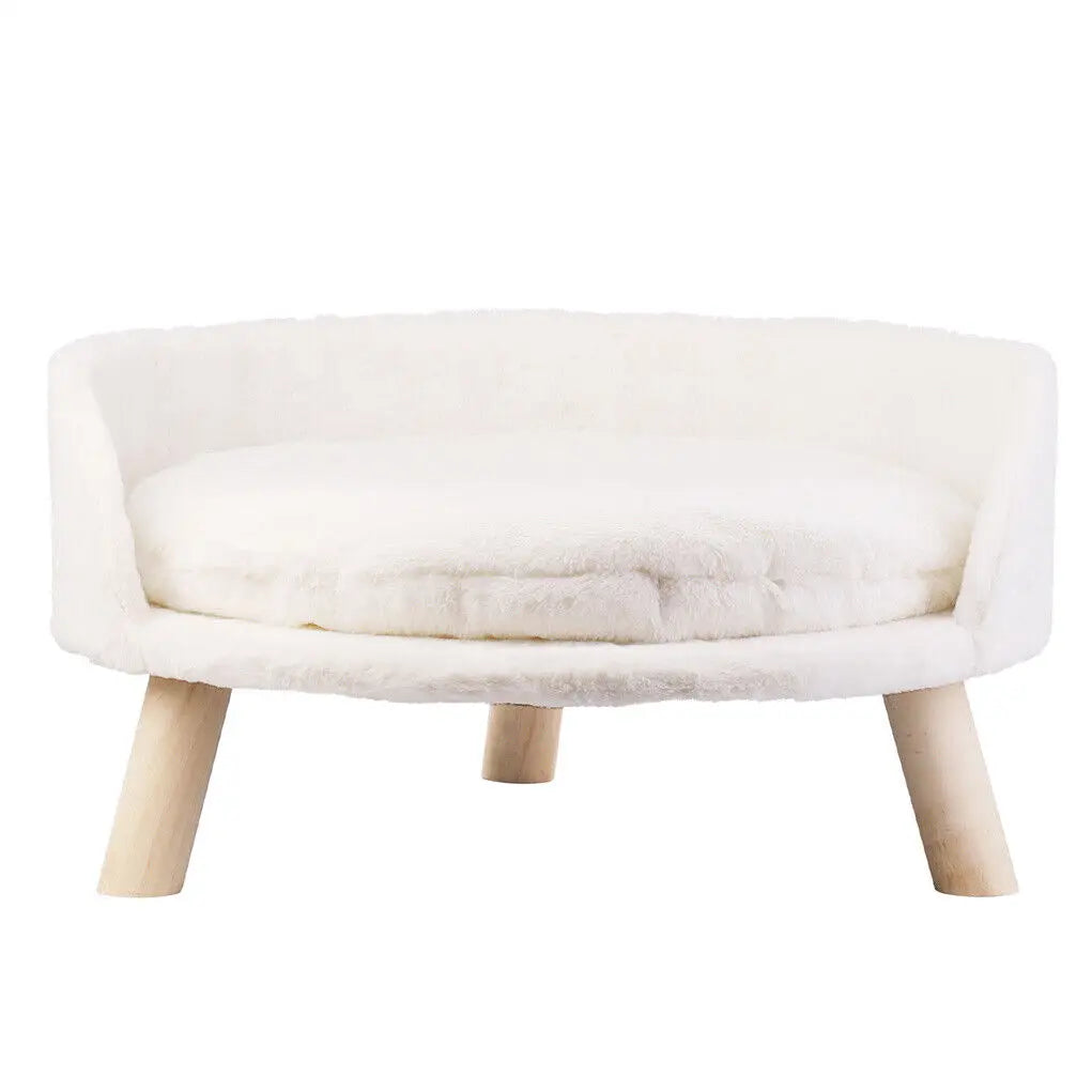 NONECN Luxury Soft Cat Bed Plush Nest with Cushion Pad