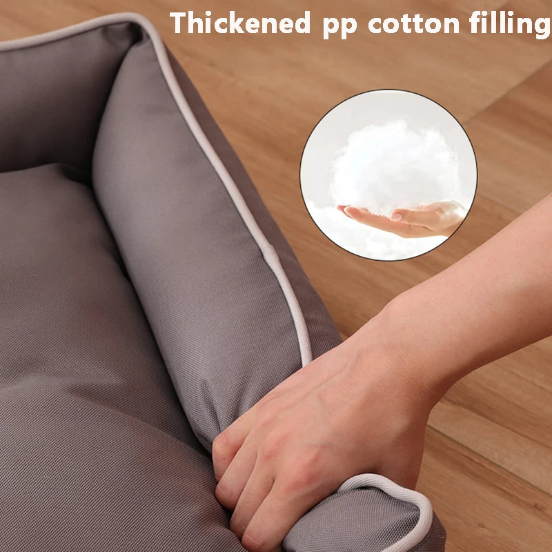 Four Season Square Dog Bed For Large Dogs Bite Resistant Waterproof Sofa