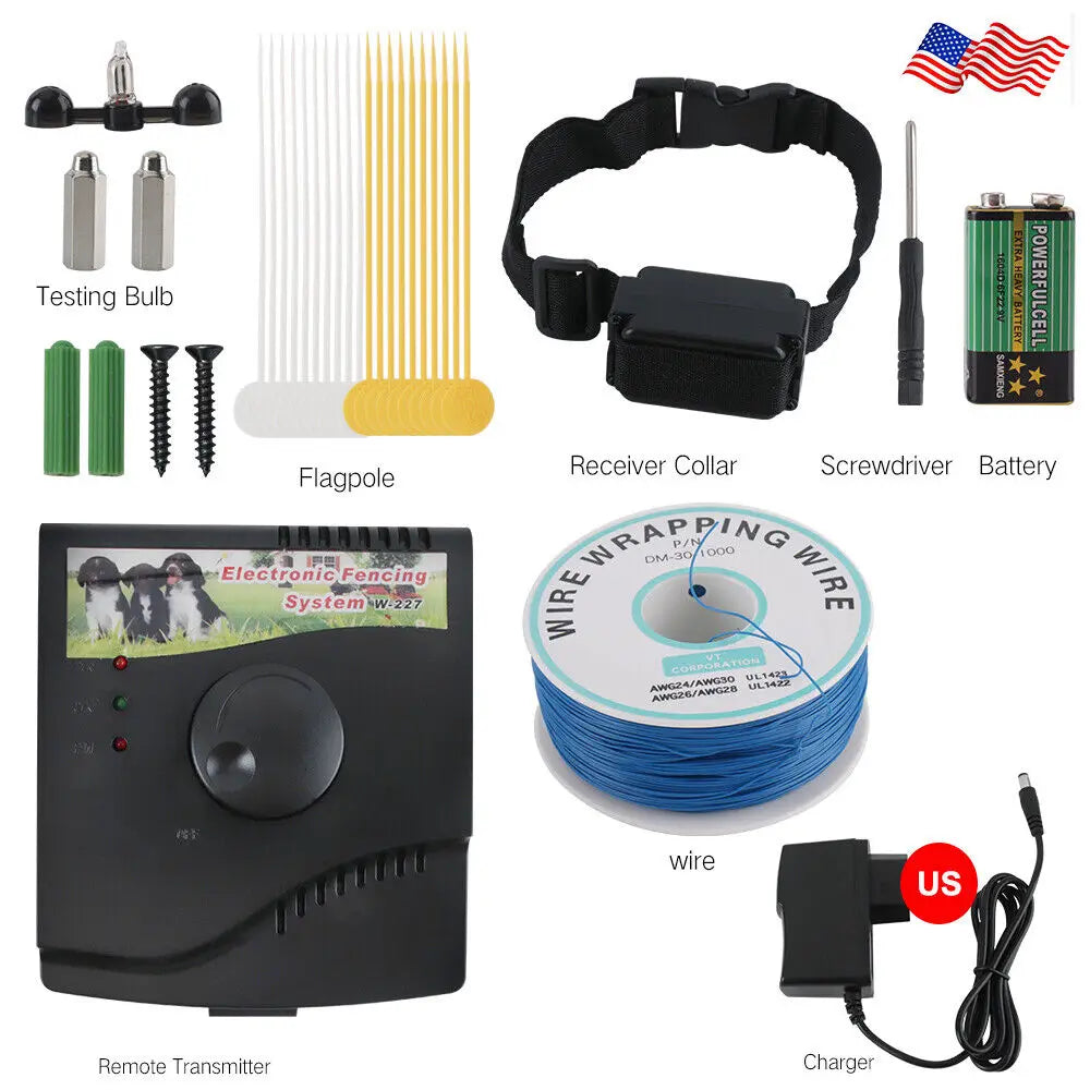 Electric Dog Fence System Containment Shock Collar Waterproof