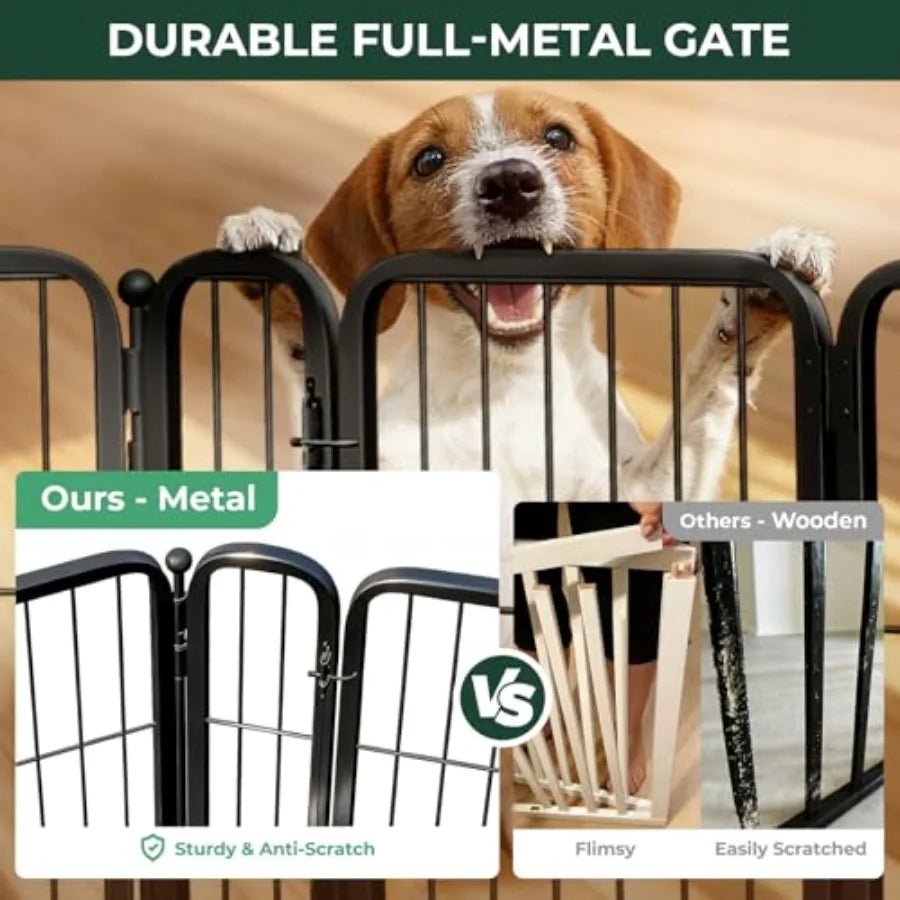 MDNG Dog Gate Indoor Use Adjustable Two In One Gate