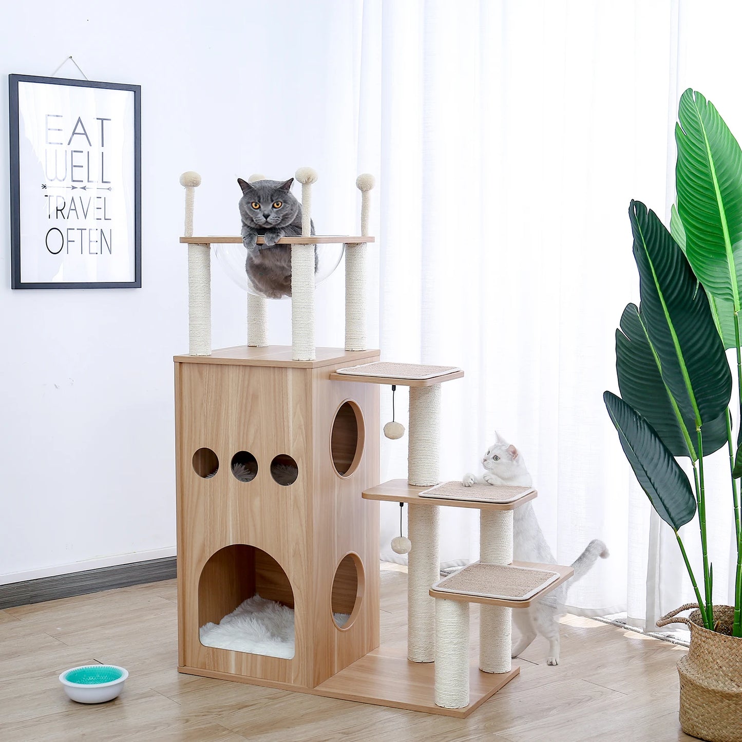 PAWZ Road Multi-Level Cat Tree Tower With Scratching Posts Durable
