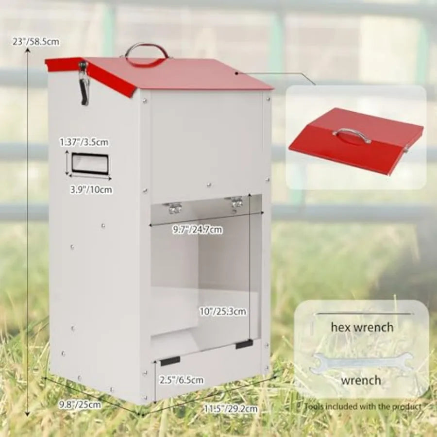 Hign-concerned Large Capacity Automatic Dog Feeder With Handle