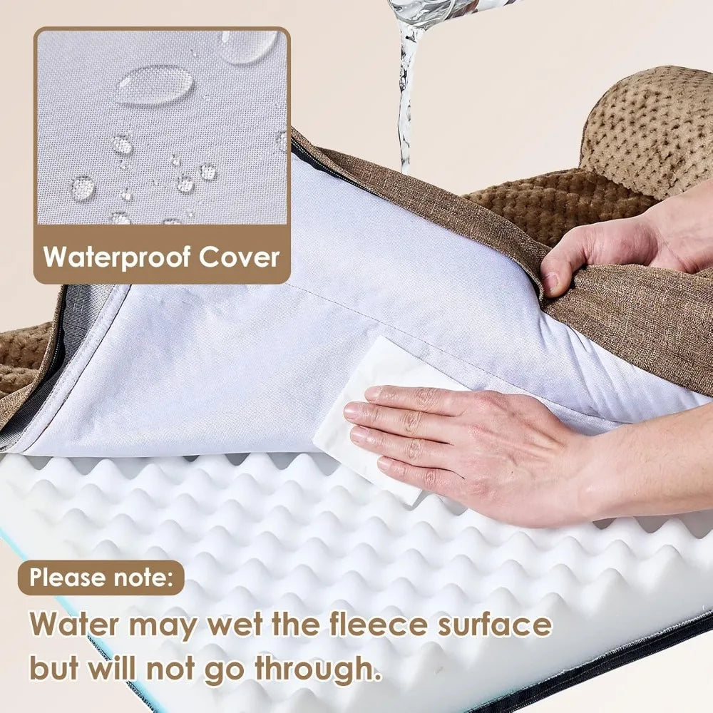 Breed Recommendation Memory Foam Dog Bed Orthopedic Removable Washable Cover