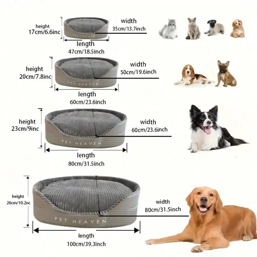 Machine-Washable Soft & Cozy Pet Bed – All-Season Dog & Cat House With Warm Mat | Plush Comfort, Winter Essential & Perfect Christmas Gift For Small/Medium/Large Pets, Indoor Outdoor Use by Furtastic Pet Essentials