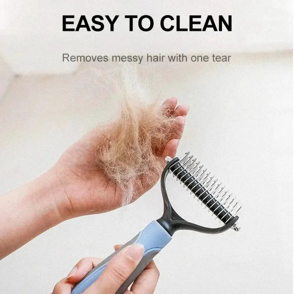 Double Sided Stainless Steel Pet Grooming Brush Dog Cat Hair Remover Comb Tangle Removal Pet Supplies by Furtastic Pet Essentials