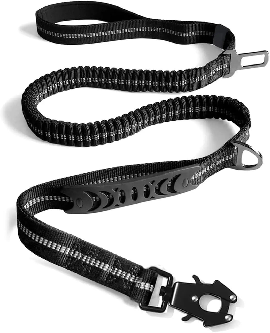 Reflective Shock Absorbing Car Seatbelt Leash For Large Dogs
