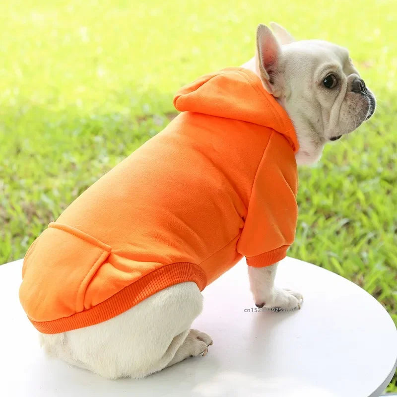 NONECN Dog Winter Hooded Sweatshirt Pet Coat Jacket