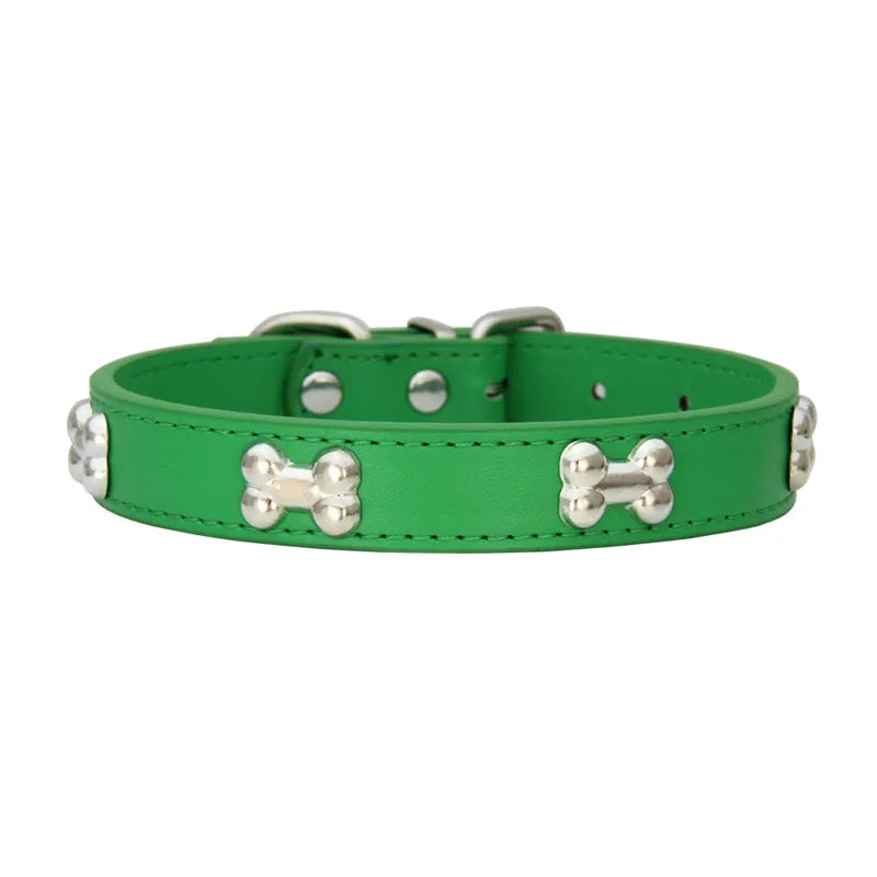 Leather Dog Collar Durable Breakaway Personalized For Pets