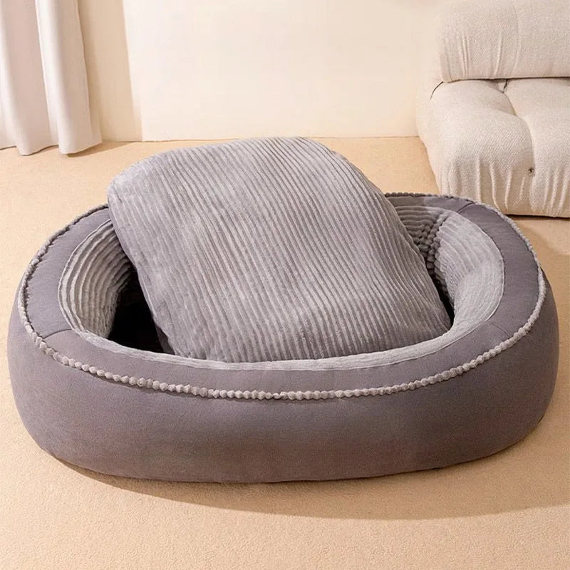 NONECN Donut Pet Bed Washable Cushion For Dogs And Cats