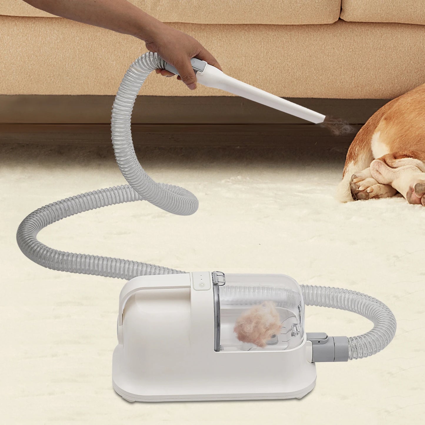 Three In One Pet Hair Grooming Tool With 11800Pa Suction