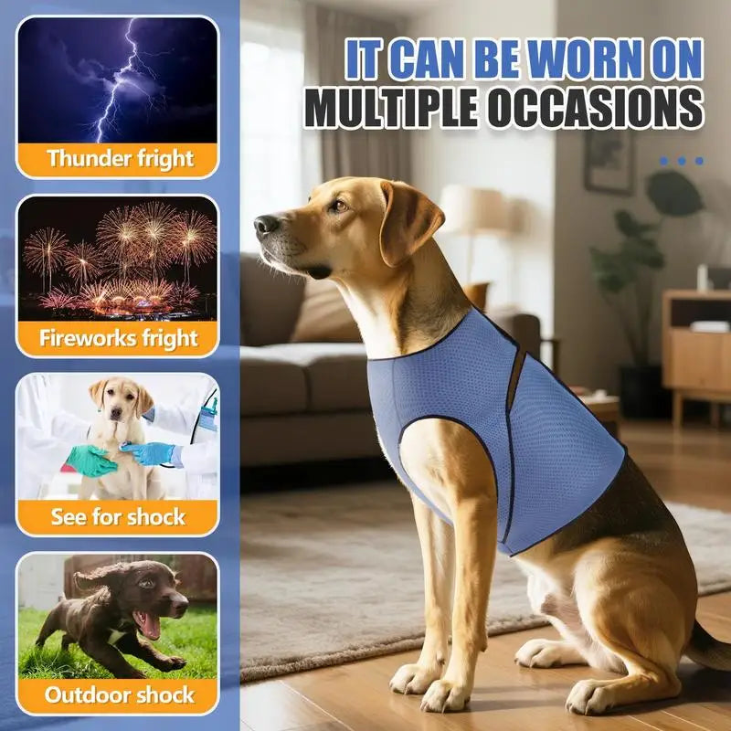Thunderstorm Relief Pet Vest Breathable Anxiety For Dogs And Cats