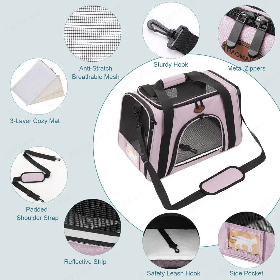 TSA Airline Approved Small Dog Cat Carrier Backpack